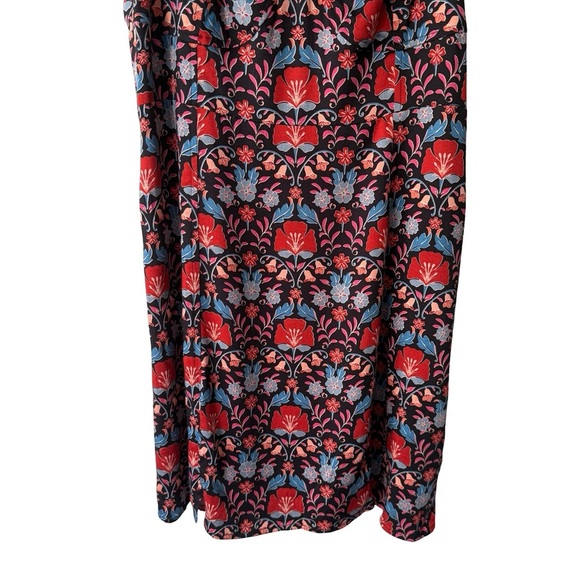 Free People Black and Red Floral Sasha Mini Dress Size M Boho Cottagecore - Picture 14 of 15